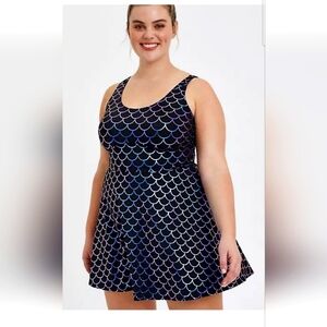 Torrid Iridescent Mermaid Swimdress